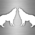 r4654 set 2x loup blanc B