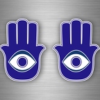 r4667 set 2x khamsa bleu B