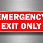 r4731 A4 emerg exit only B