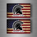 r4735 set 2x usa old flag molon labe