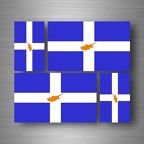 r5197 set 4x sticker chypre grec B