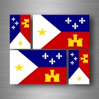 r5206 set 4x sticker cajuns B