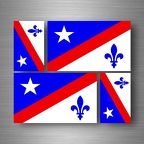 r5207 set 4x sticker franco americain B