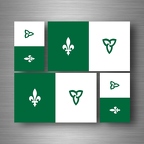 r5209 set 4x sticker franco ontario B