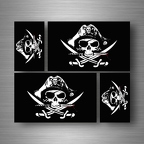 r5222 set 4x sticker deadman chest tricorn B