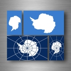 r5241 set 4x sticker antartic B