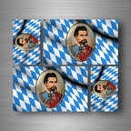 r5242 set 4x sticker ludwig vonbayern B