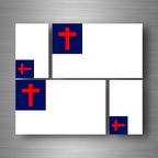 r5256 set 4x sticker christian  B