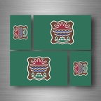 r5263 set 4x sticker virgen guadalupe B