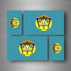 r5275 set 4x sticker crows B