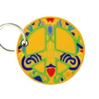 PC B91 PATCH PEACE JAUNE B91