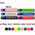 r6350 6x sticker perso multicolor