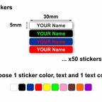 r6351 50x sticker perso multicolor sans drapeau