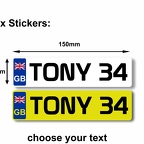 r6357 jaune blanc GB flag plate