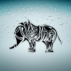 r4575 elephant tribal cote n T