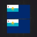 r4418 Set 2x naval kazak bleu B