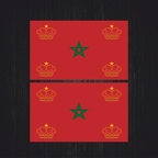 r4432 Set 2x naval maroc 4 couronne B