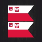 r4445 Set 2x naval pologne aigle epee B