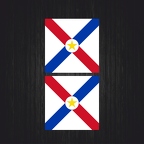 r4451 Set 2x naval paraguay jack B