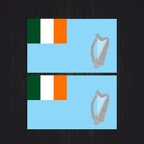 r4454 Set 2x naval irlande bleu ciel B