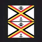 r4360 Set 2x naval belgique croix