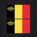 r4361 Set 2x naval belgique yacht couronne