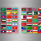 r4149 planche asia flag 5cm 