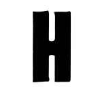 H noir