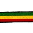 B156 - Patch rasta brassard noir B156