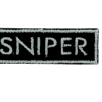 B180 - Patch sniper carre noir B180