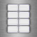 r3858 8x etiq cahier ligne bleu B