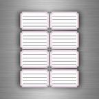 r3859 8x etiq cahier ligne rose B