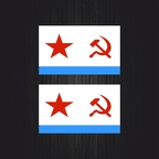 r3759 2x drapeau urss navy B