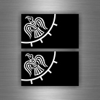 r3655 2x drapeau raven noir B