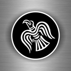 r3657 raven rond fond noir B