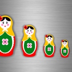 r3484 set 5x poupée russe