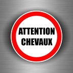 r3529 attention chevaux rond T