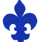 Fleur de lys bleu
