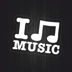 r3395 i love music blc T
