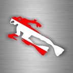 r3232 plongeur scuba flag fond B