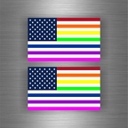 r3297 usa flag rainbow B
