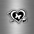 r3205 cœur papillon nb B