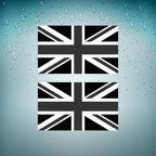 r3223 2x uk flag noir gris  B