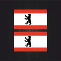 3032 2x drapeau Berlin B