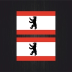 3032 2x drapeau Berlin B