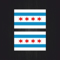 3045 2x drapeau Chicago B
