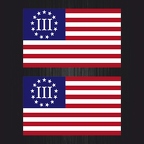 3088 3 percent flag usa B