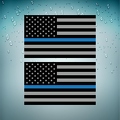 3103 2x usa flag police support B
