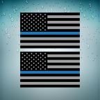 3103 2x usa flag police support B