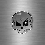r2843 8 ball skull B